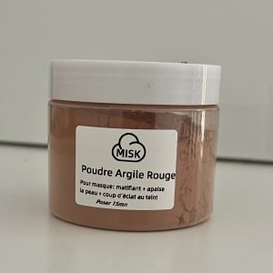 Masque argile rouge visage et corp
