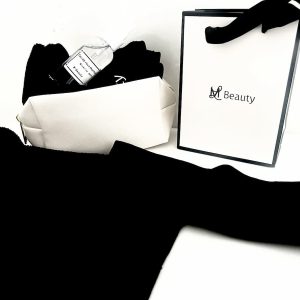 Serviette visage eau de rose et bandeau cheveux